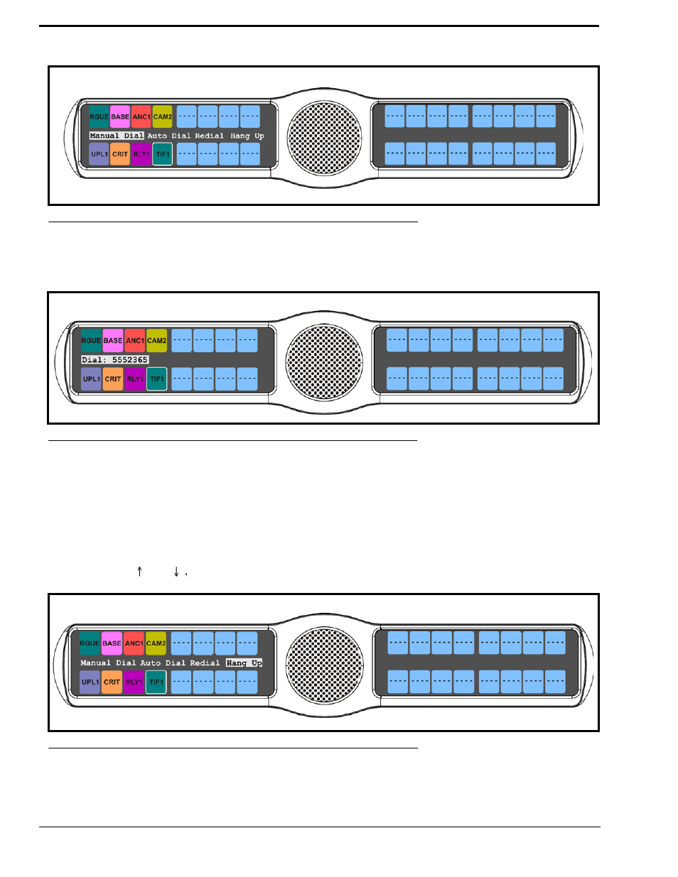 Keypanel hang up | RTS CLD Color Keypanel Family KP 32 CLD User Manual | Page 134 / 160