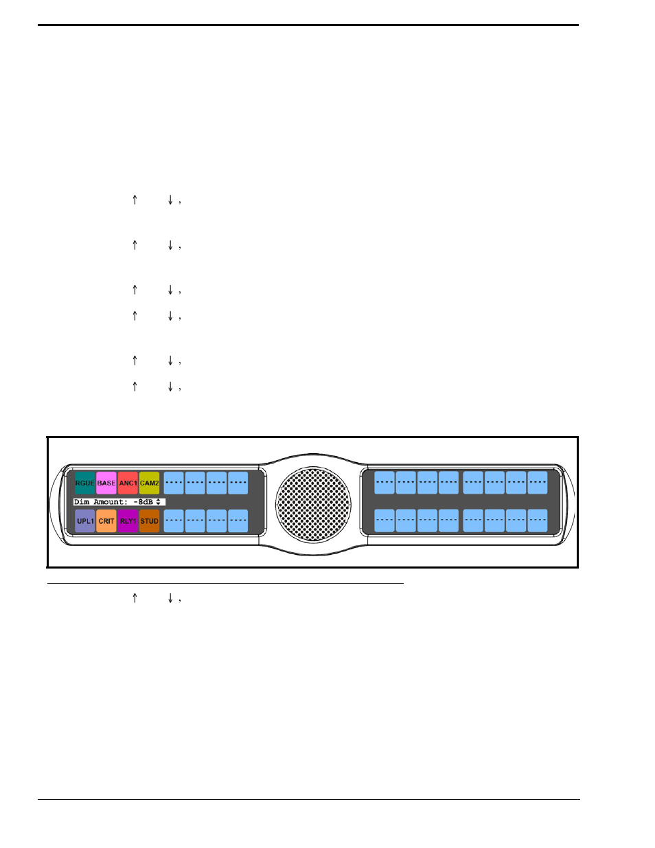Audio options menu, dim | RTS CLD Color Keypanel Family KP 32 CLD User Manual | Page 56 / 160