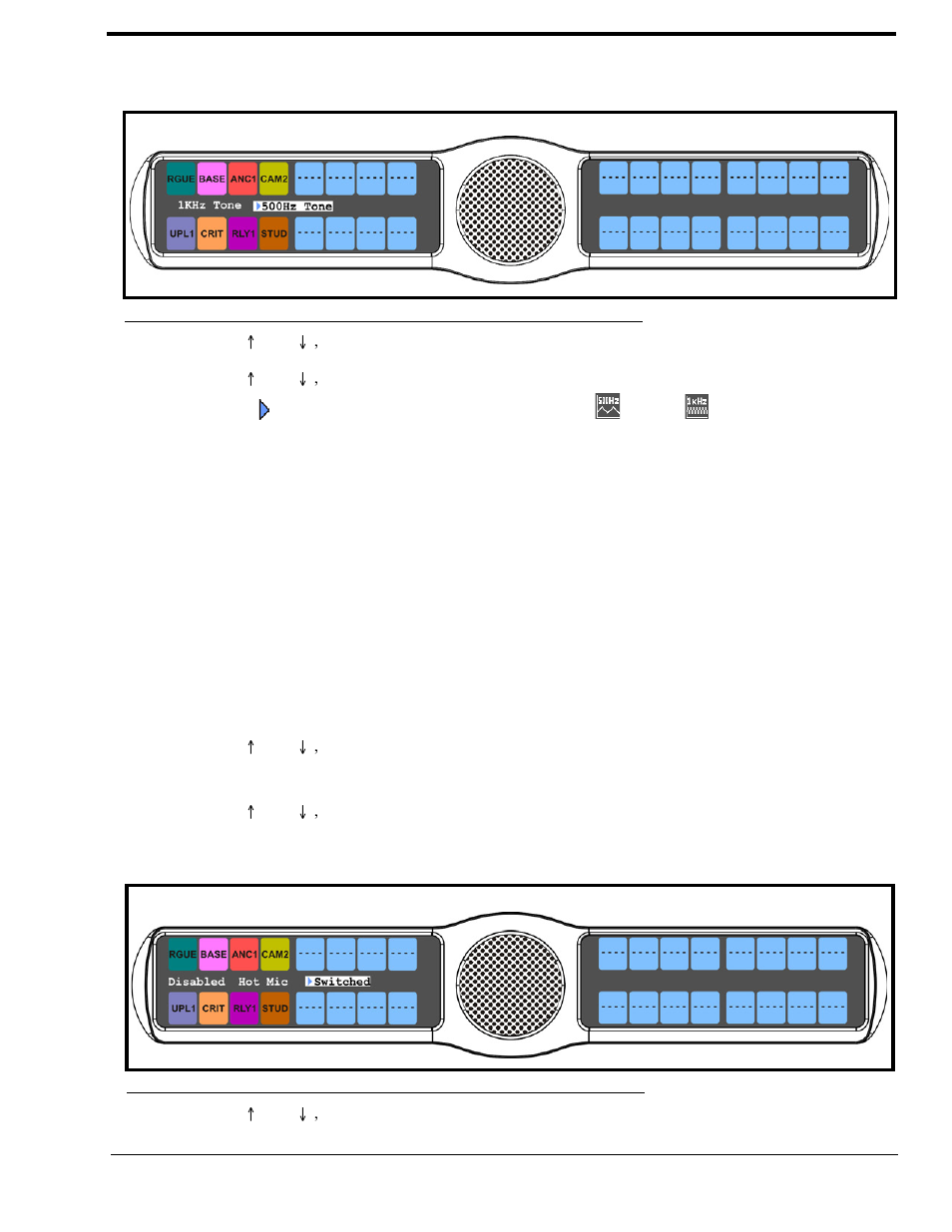 Audio options menu, preamp out | RTS CLD Color Keypanel Family KP 32 CLD User Manual | Page 83 / 160