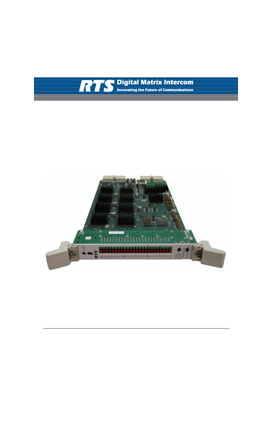 RTS TBX - TriBus ADAM User Manual | 48 pages