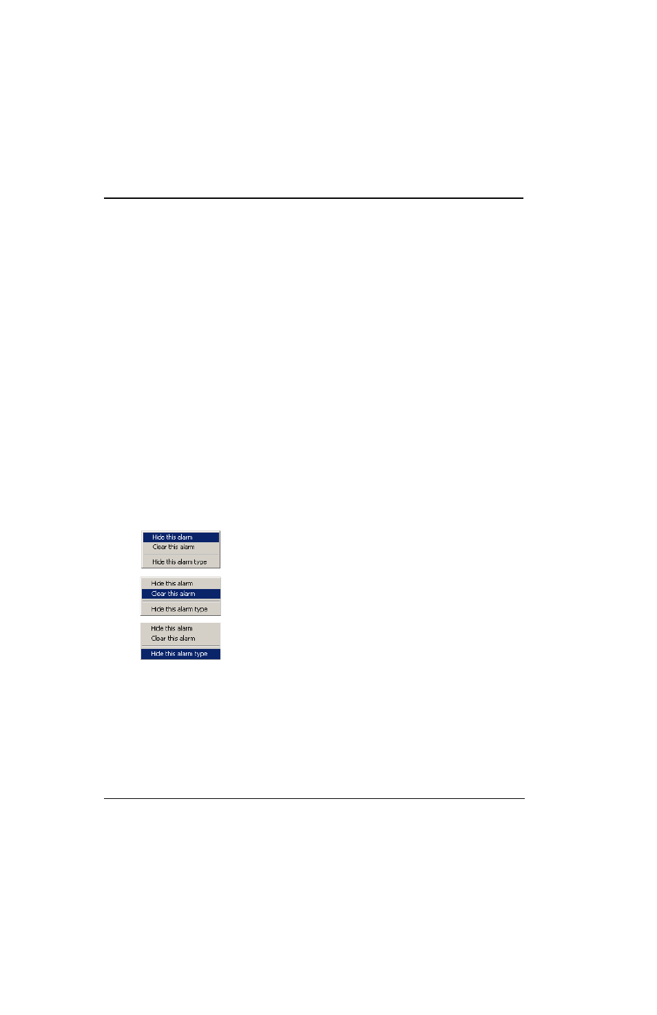 Frame column, Alarm time column, Resolved time column | Description column | RTS TBX - TriBus ADAM User Manual | Page 42 / 48