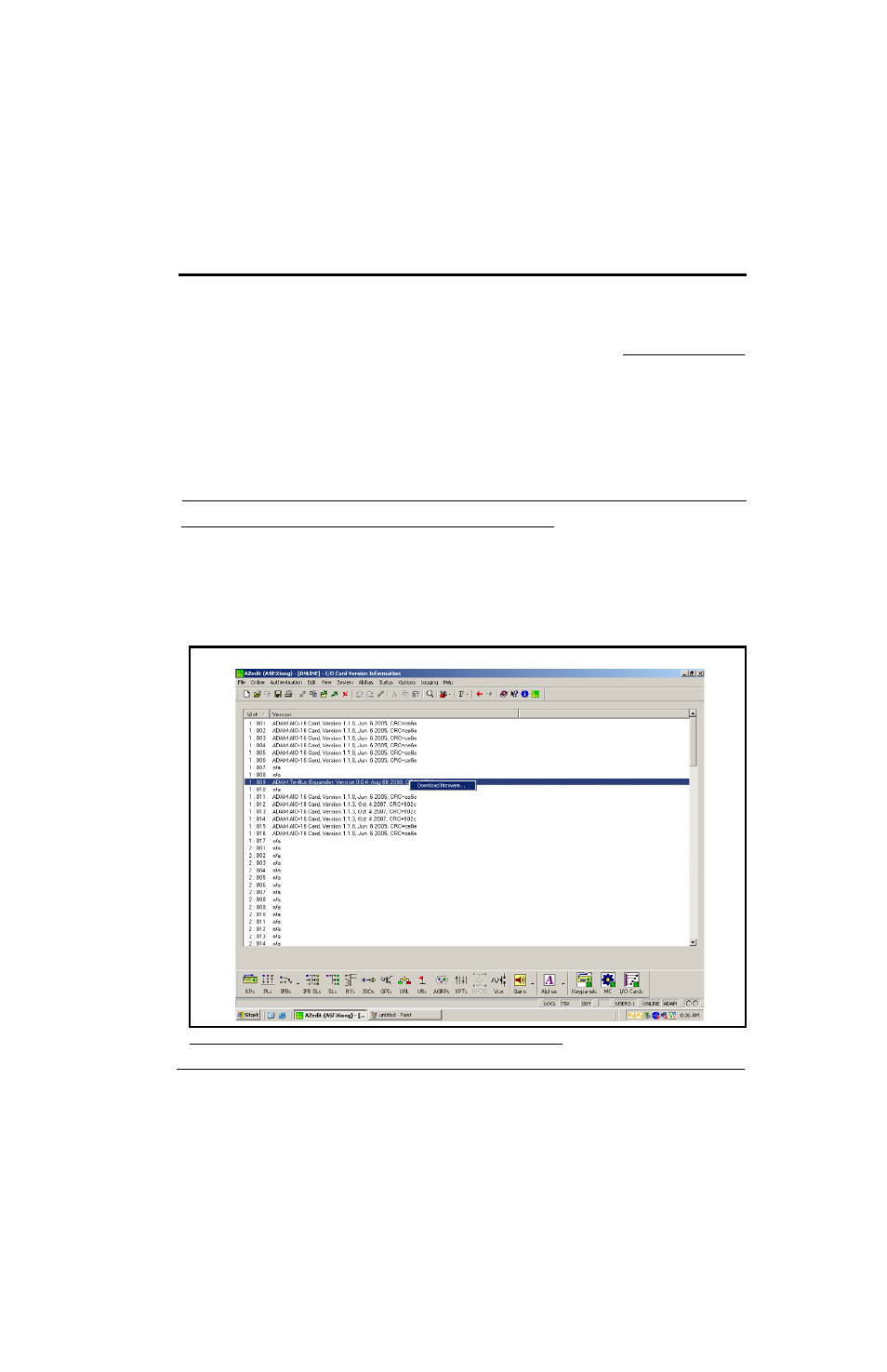 Chapter 4 download firmware upgrades, Download firmware to the tbx-tribus card, Download firmware upgrades | RTS TBX - TriBus ADAM User Manual | Page 45 / 48