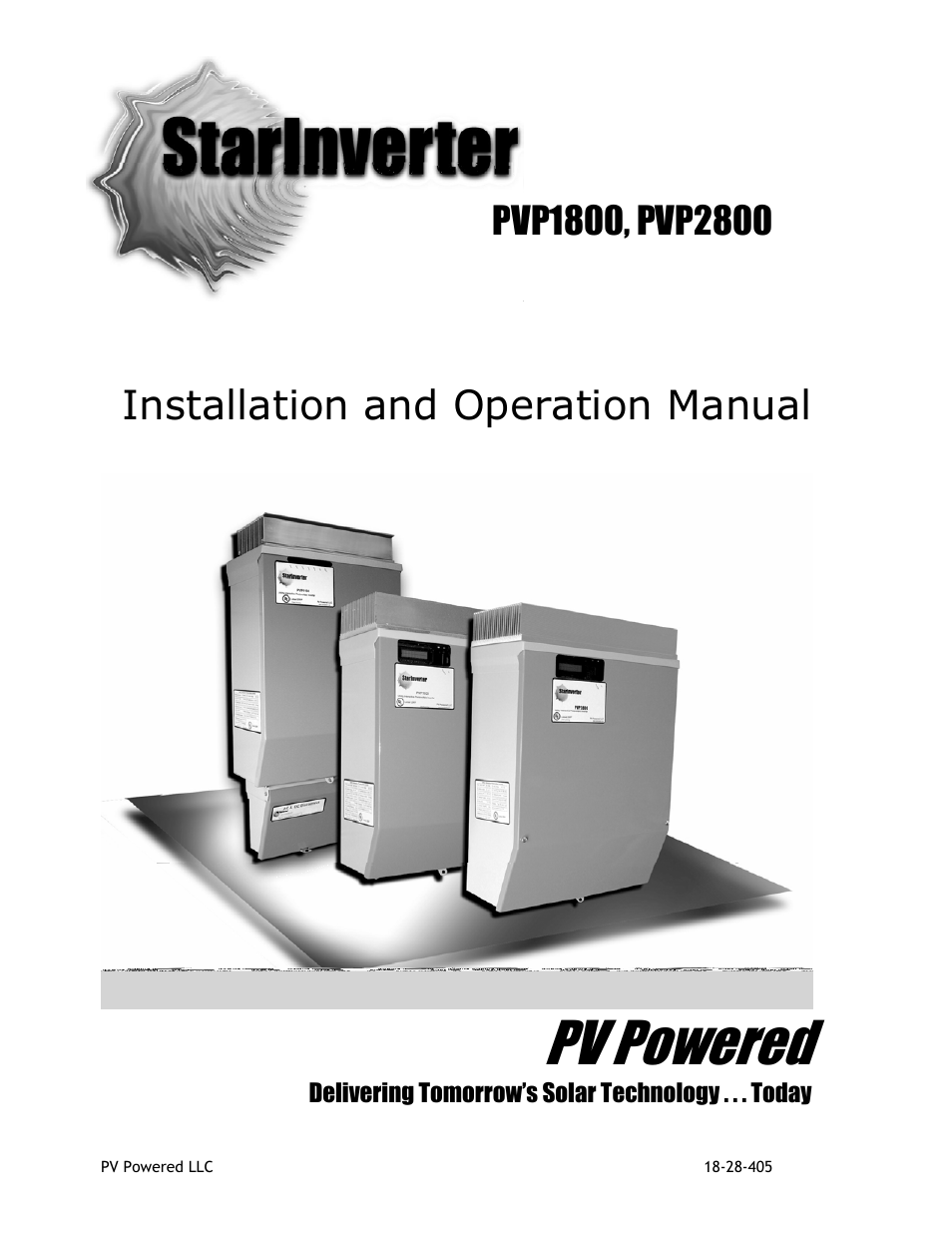 Revolutionary Cooling Systems PVP2800 User Manual | 28 pages