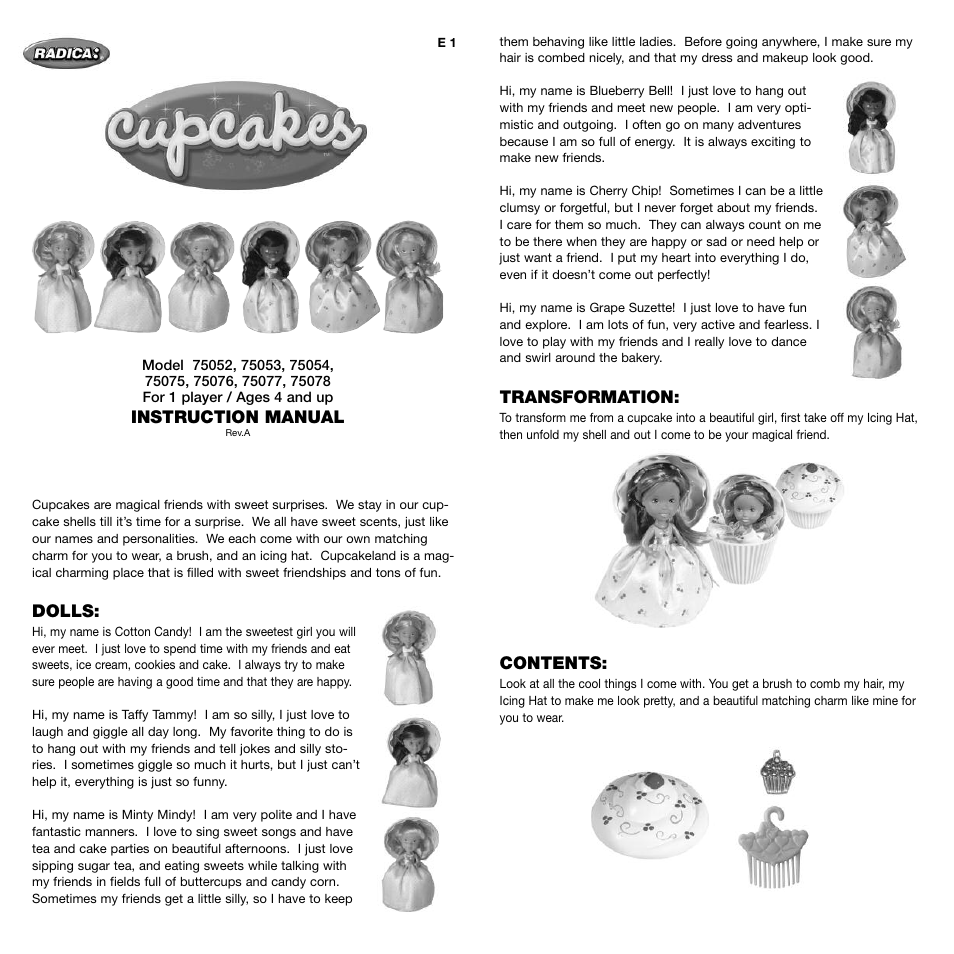 Radica Games 75078 User Manual | 2 pages