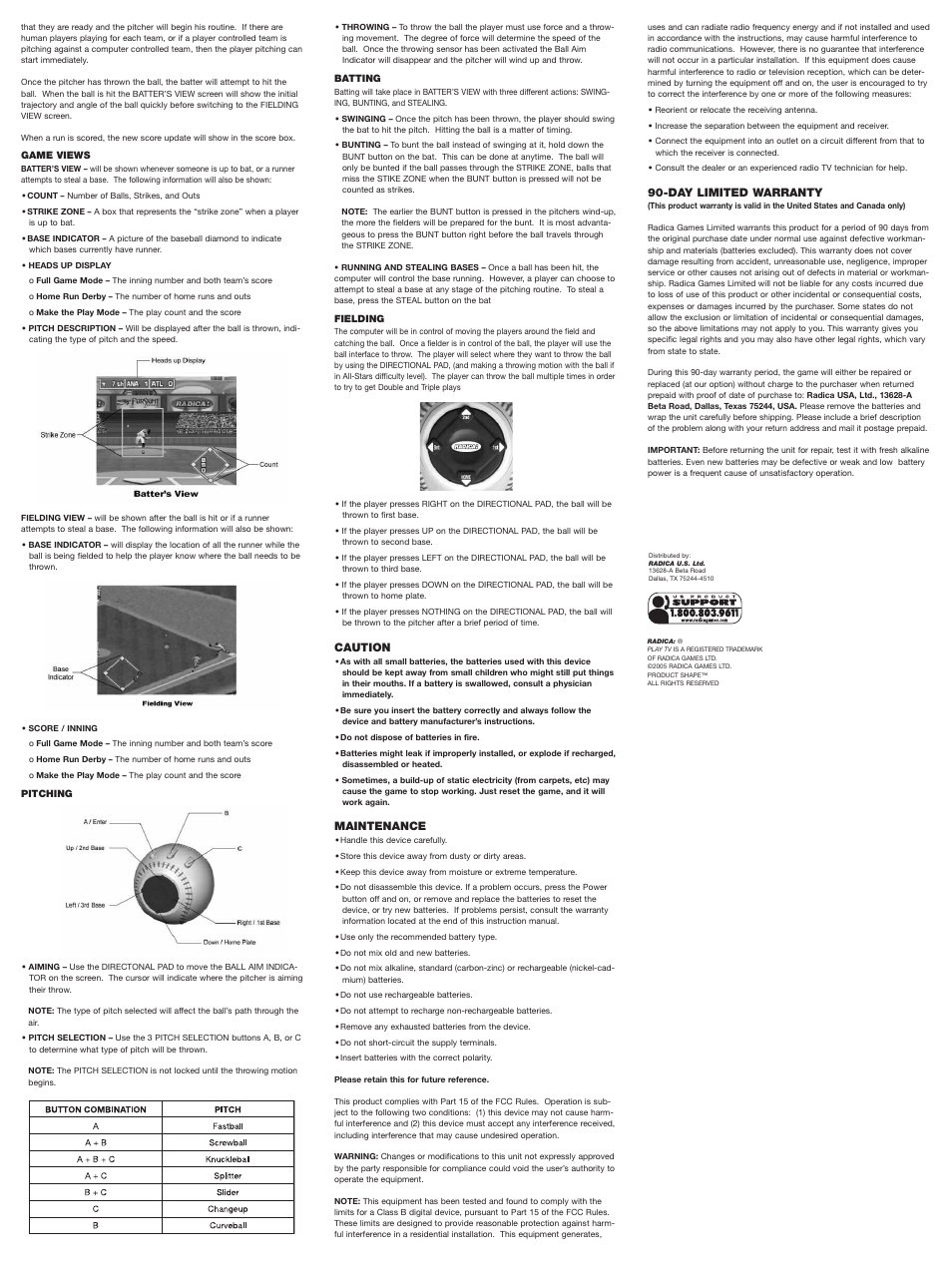 Radica Games 74022 User Manual | Page 2 / 2