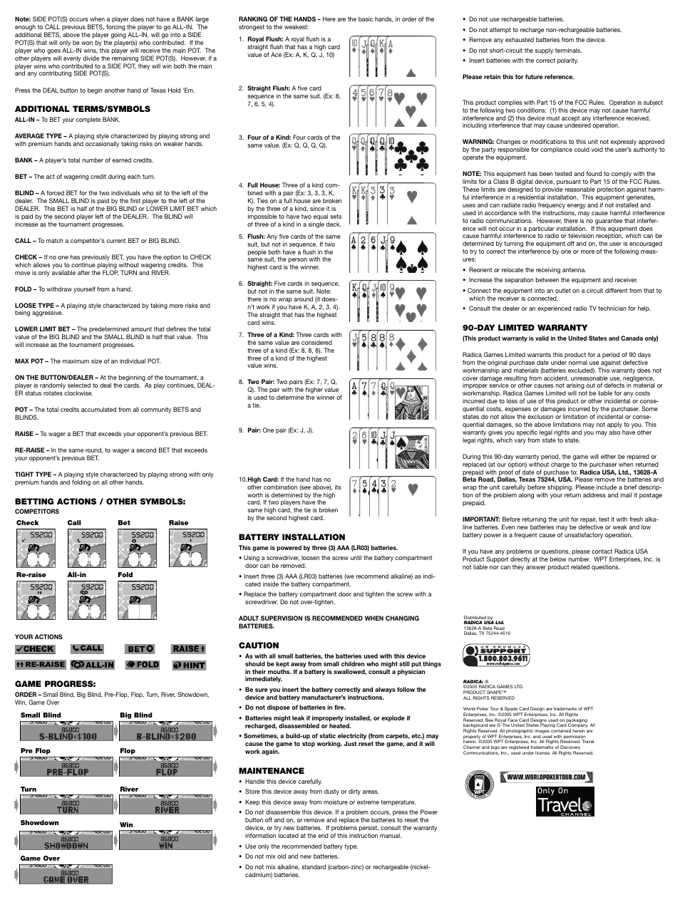Radica Games 75034 User Manual | Page 2 / 2
