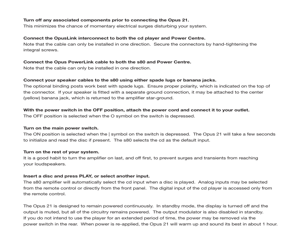 Resolution Audio OPUS 21 S80 User Manual | Page 3 / 8