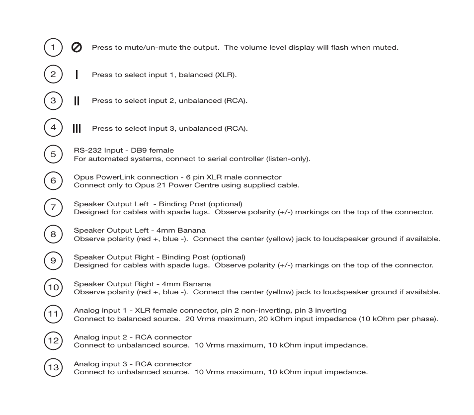 Resolution Audio OPUS 21 S80 User Manual | Page 7 / 8