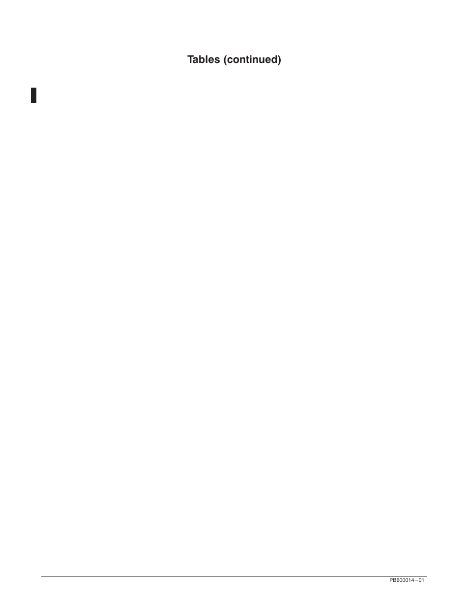 Tables (continued) | Reliant Octel 200 and Octel 300 Message Servers PB6001401 User Manual | Page 292 / 668