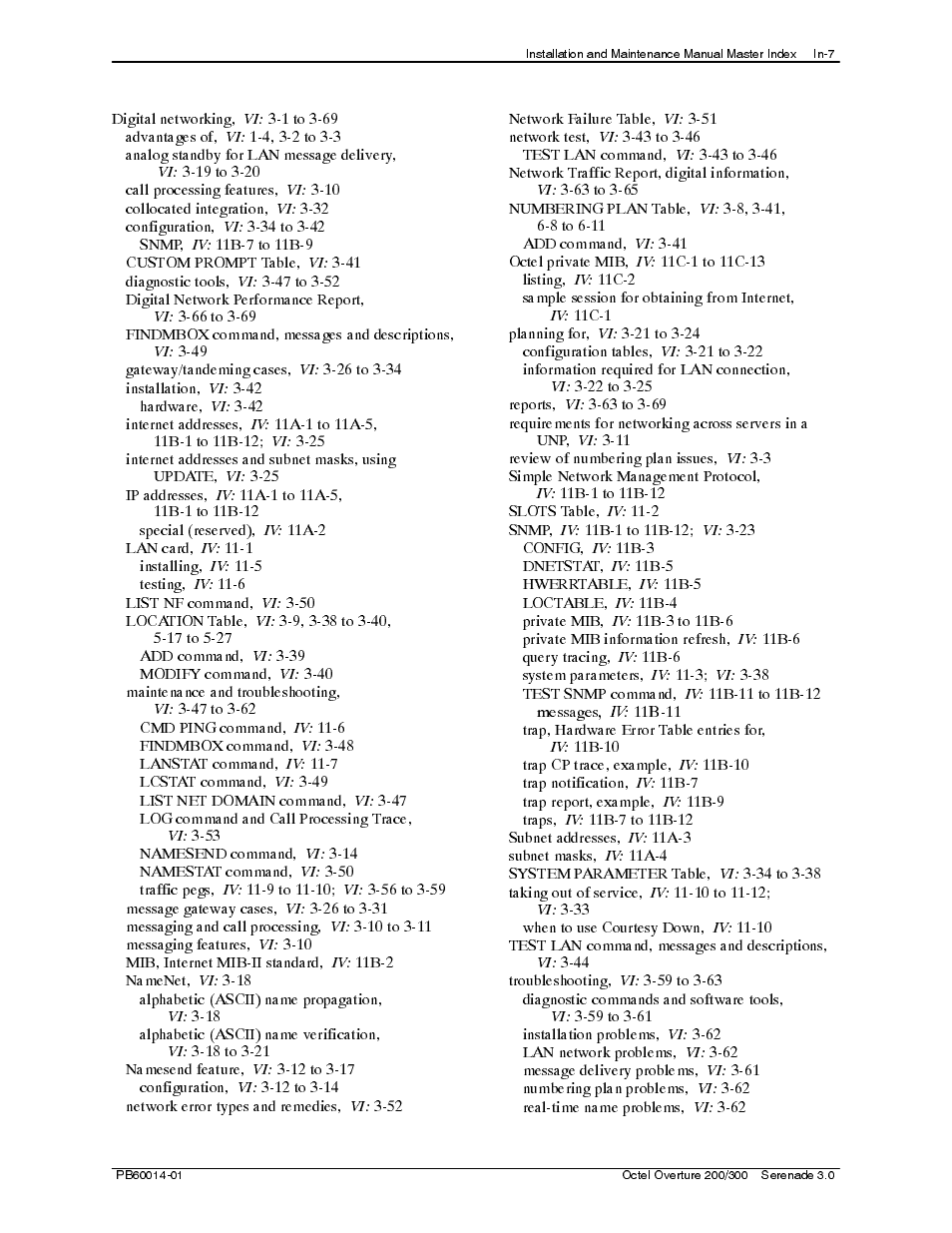 Reliant Octel 200 and Octel 300 Message Servers PB6001401 User Manual | Page 649 / 668