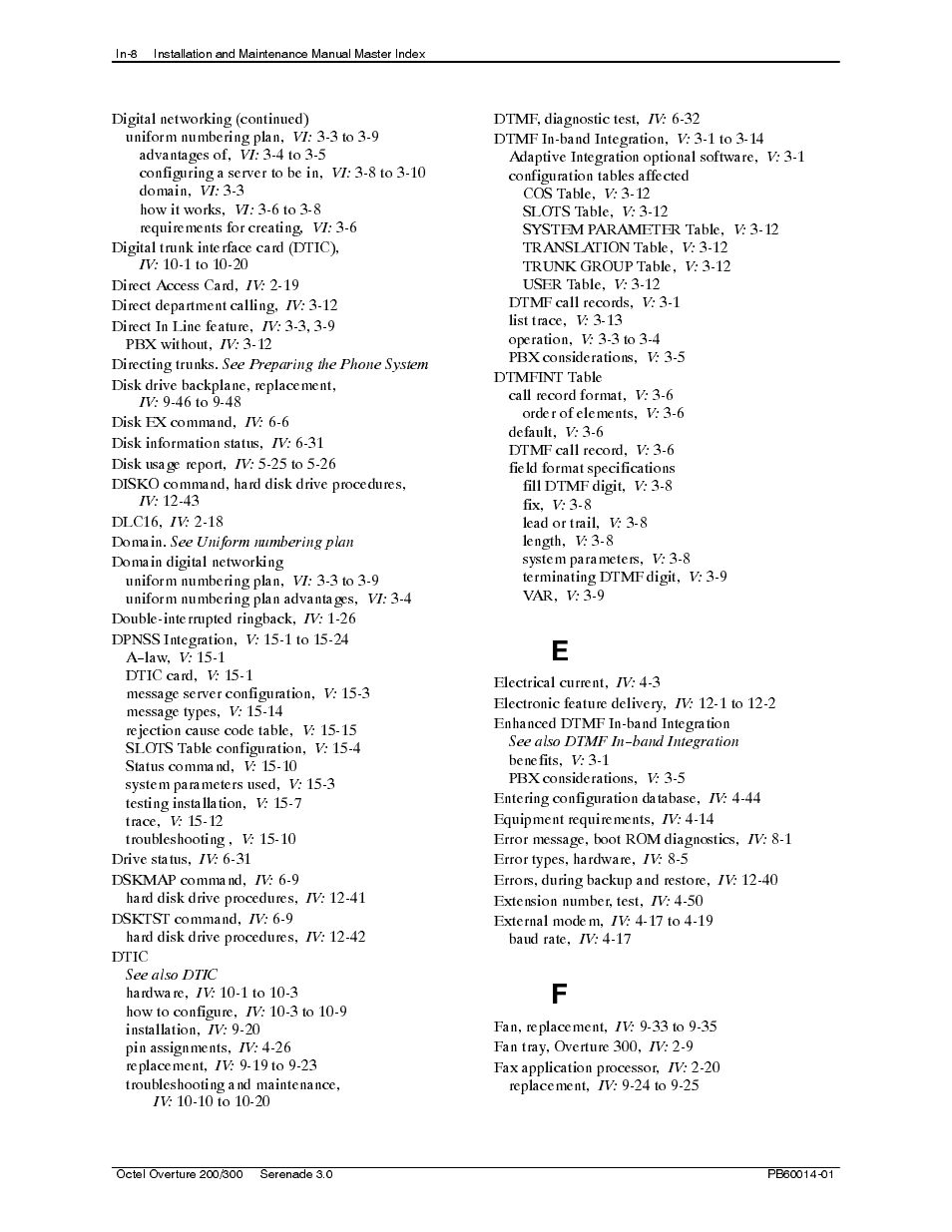 Reliant Octel 200 and Octel 300 Message Servers PB6001401 User Manual | Page 650 / 668