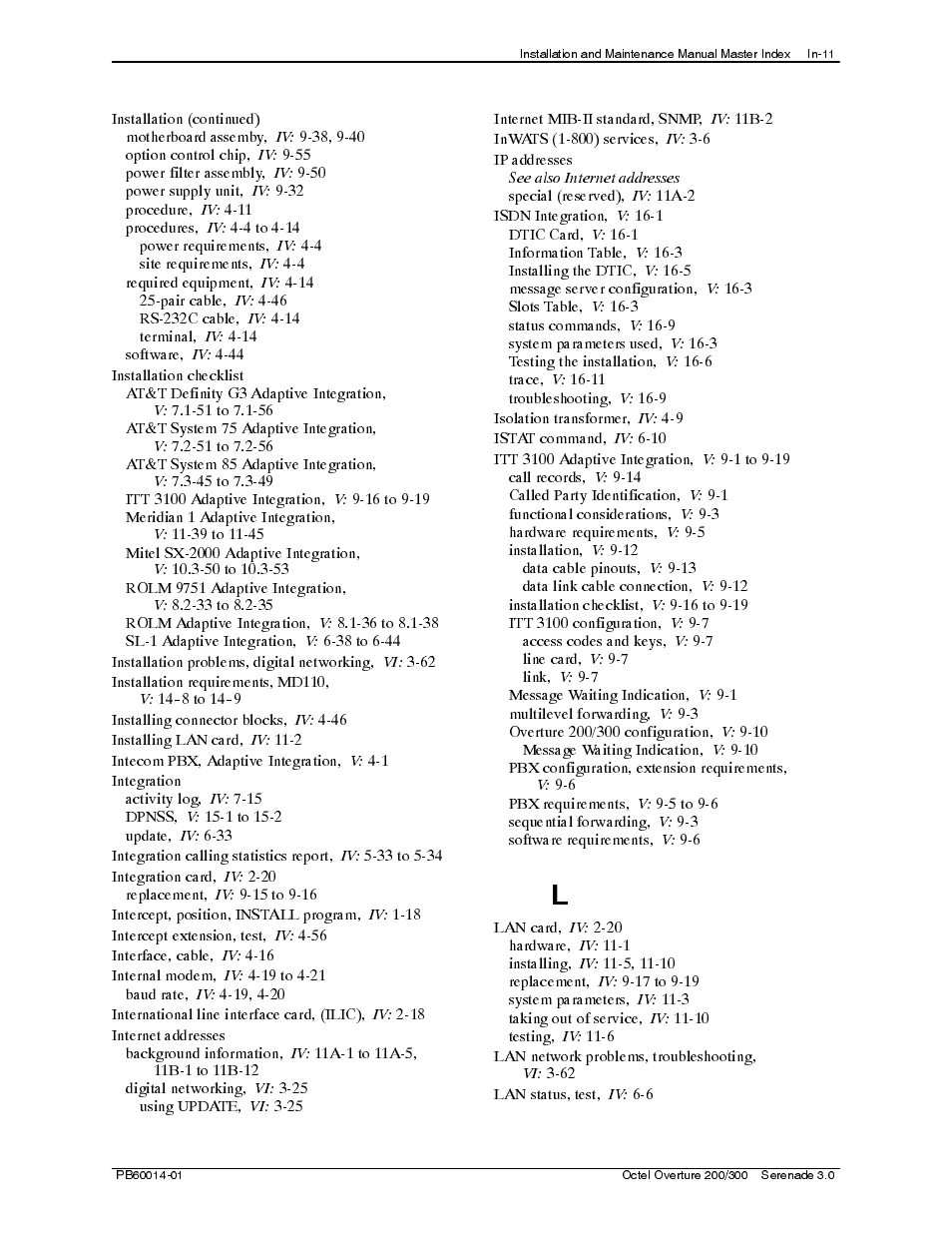 Reliant Octel 200 and Octel 300 Message Servers PB6001401 User Manual | Page 653 / 668