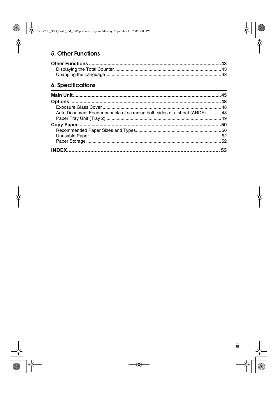 Ricoh Aficio MP 161L User Manual | Page 5 / 64