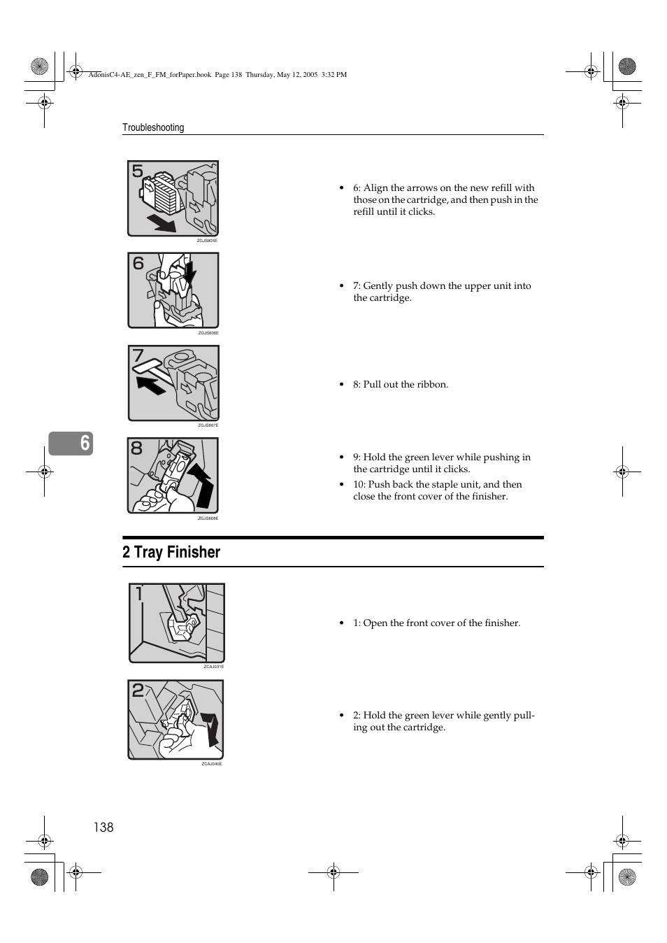 2 tray finisher | Ricoh IS 2245 User Manual | Page 150 / 196