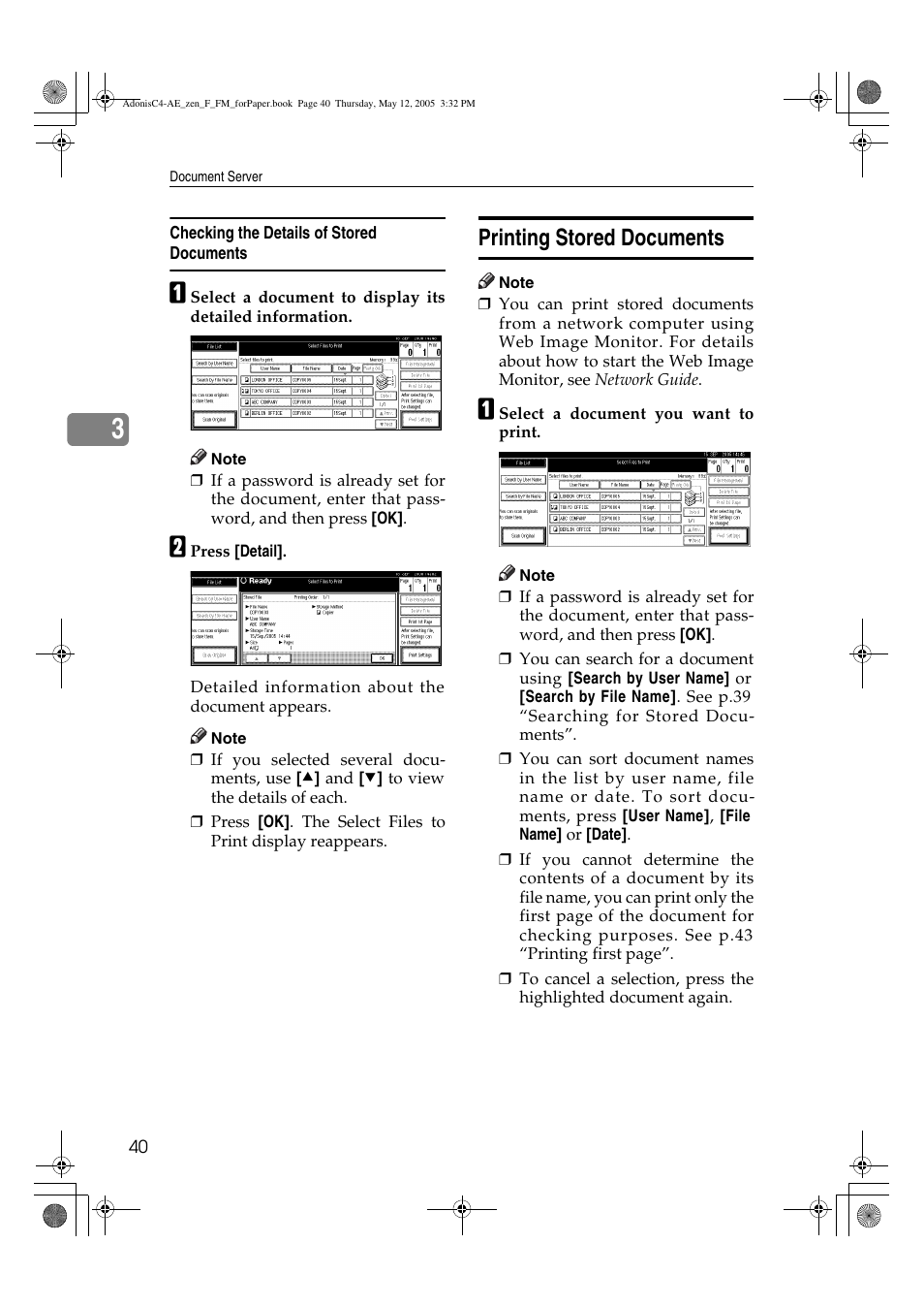 Printing stored documents | Ricoh IS 2245 User Manual | Page 52 / 196
