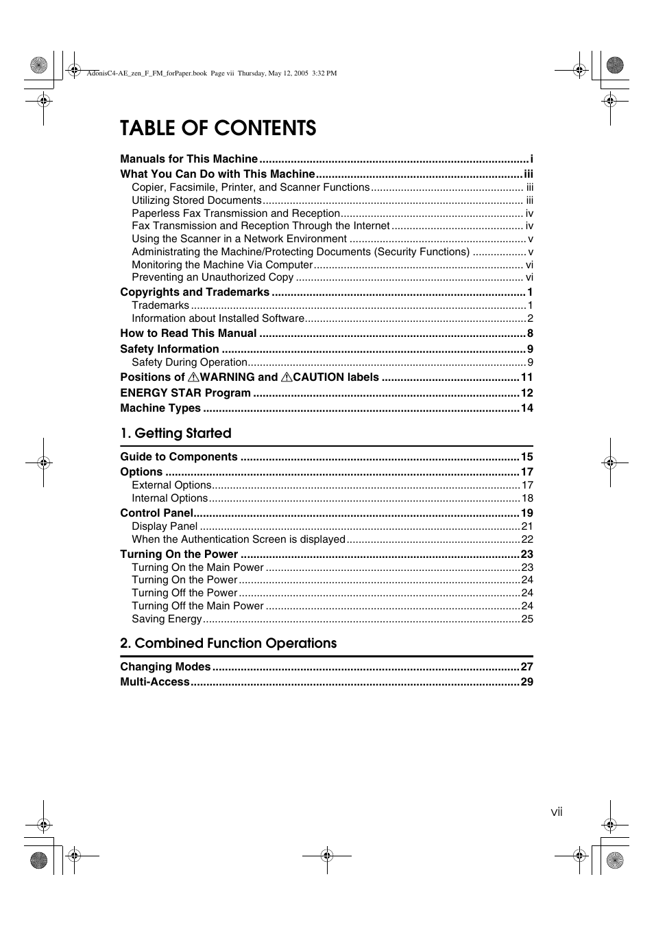 Ricoh IS 2245 User Manual | Page 9 / 196