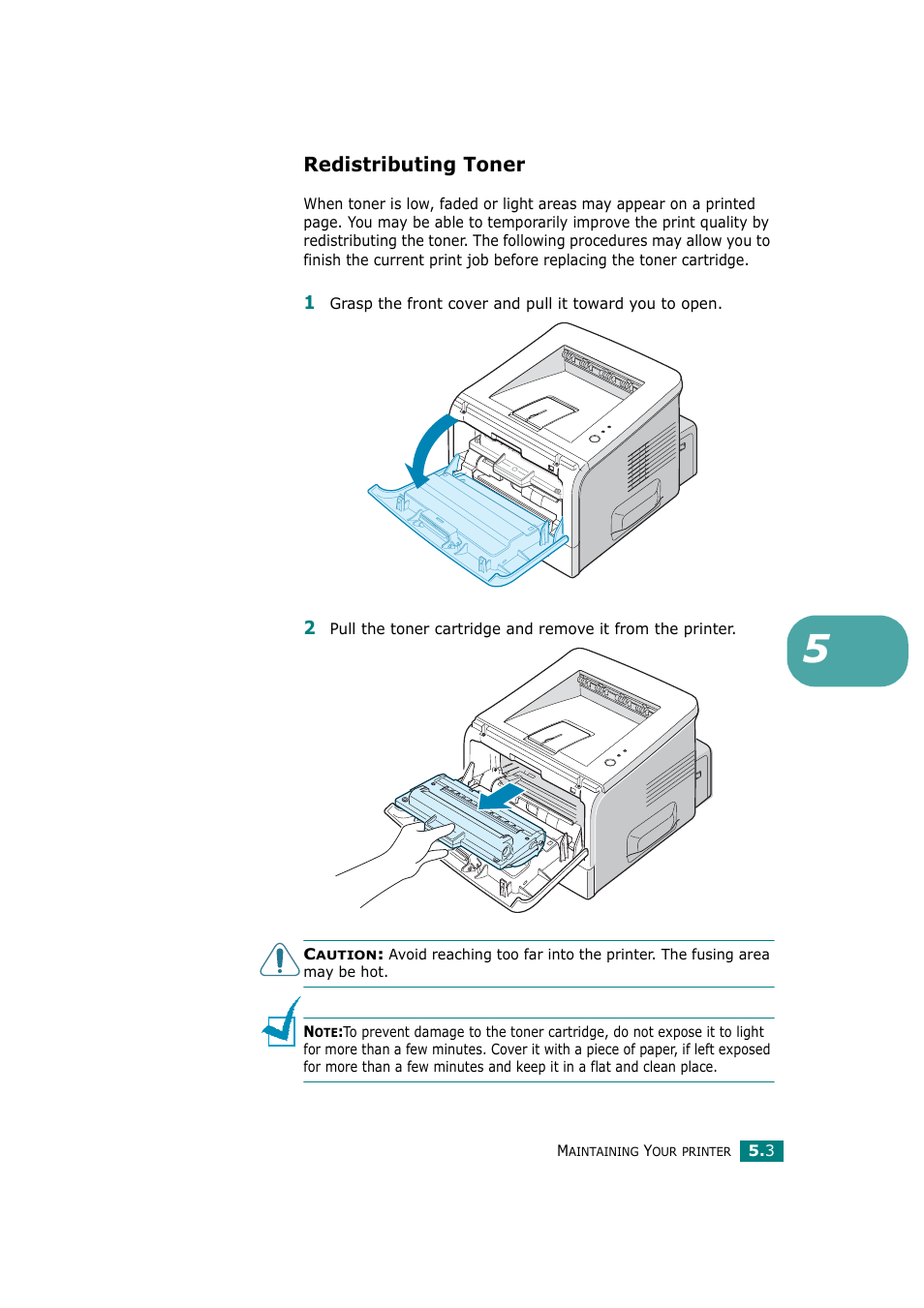 Redistributing toner | Ricoh Aficio BP20N User Manual | Page 114 / 172