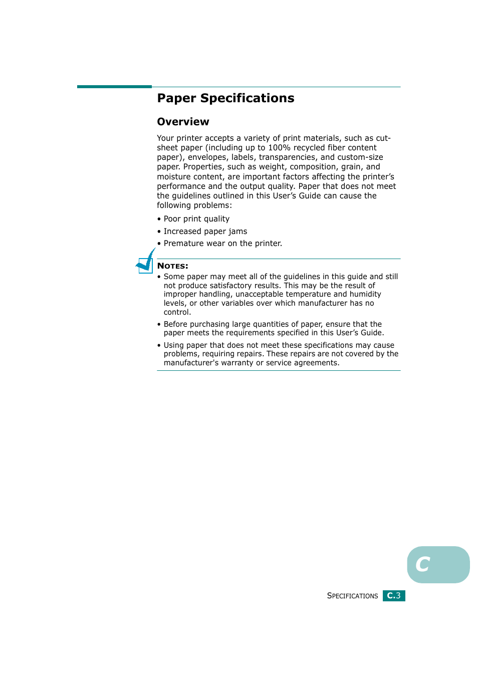 Paper specifications, Overview, E “paper | Paper, Paper specifications” on | Ricoh Aficio BP20N User Manual | Page 162 / 172