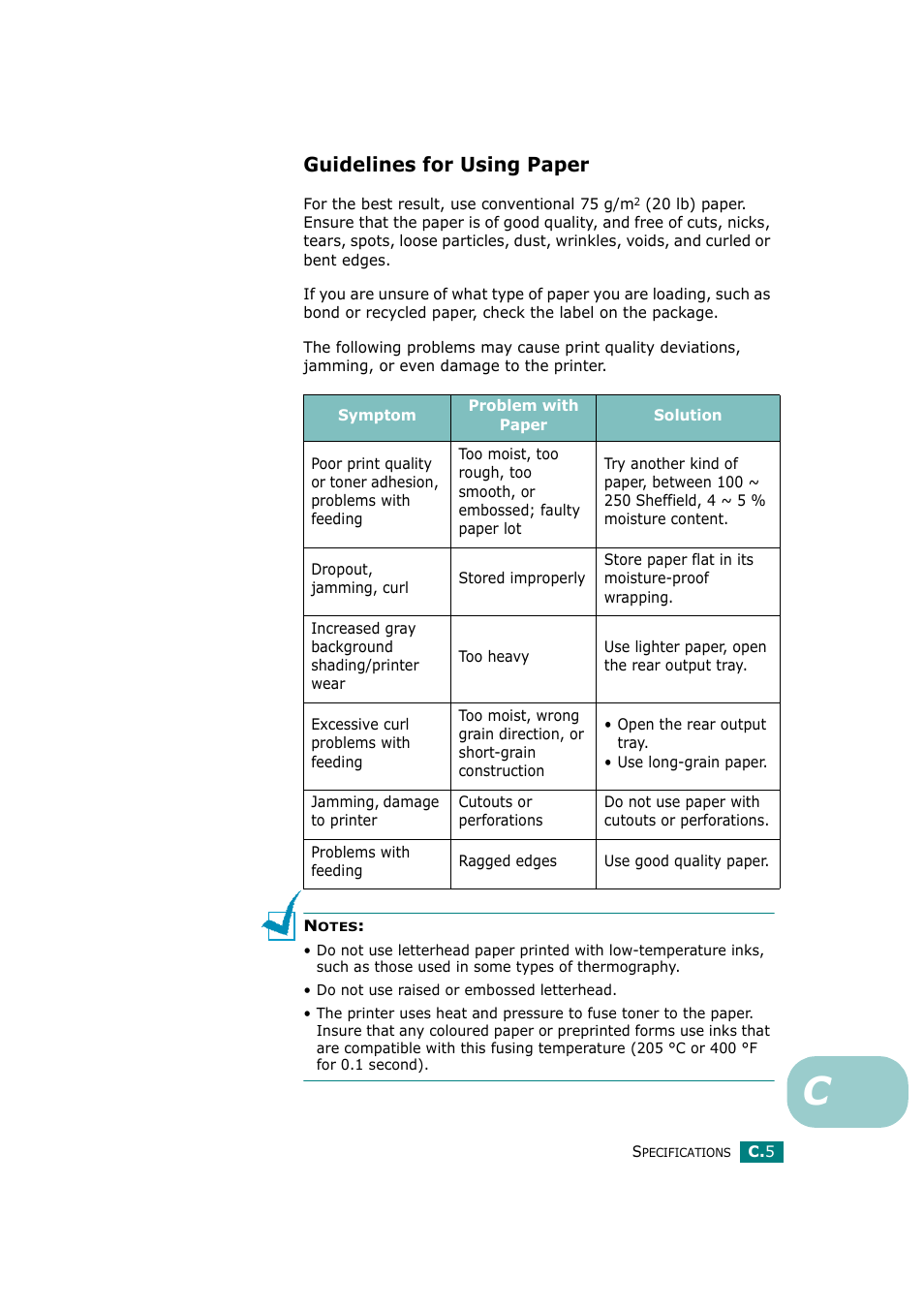 Guidelines for using paper | Ricoh Aficio BP20N User Manual | Page 164 / 172