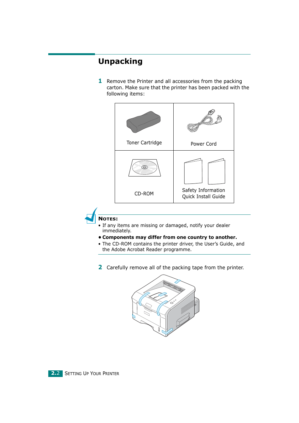 Unpacking | Ricoh Aficio BP20N User Manual | Page 21 / 172