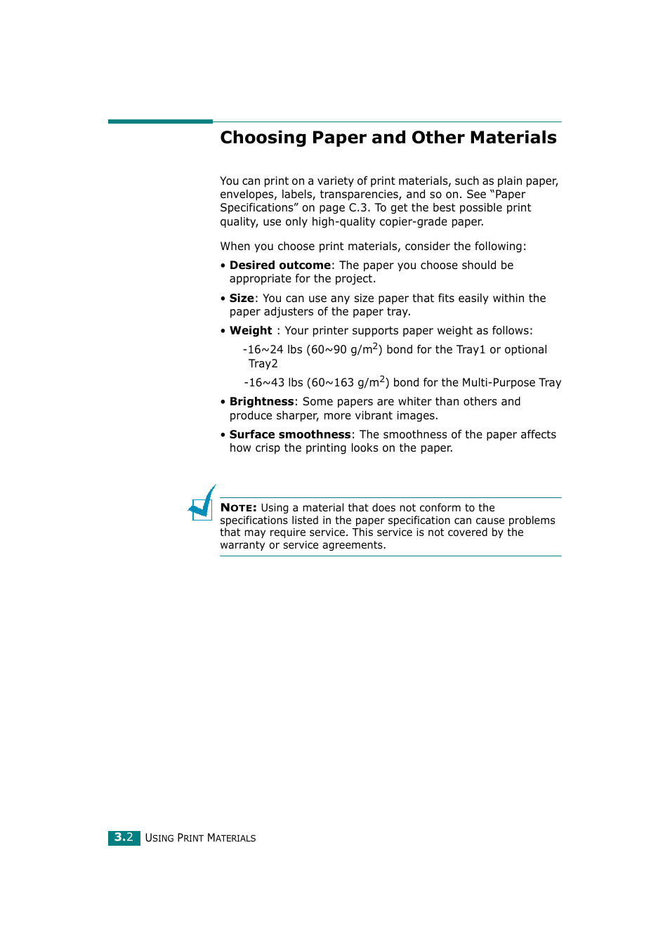 Choosing paper and other materials | Ricoh Aficio BP20N User Manual | Page 55 / 172