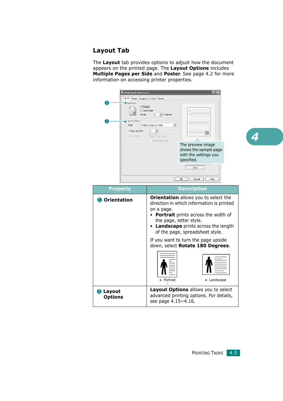 Layout tab | Ricoh Aficio BP20N User Manual | Page 82 / 172