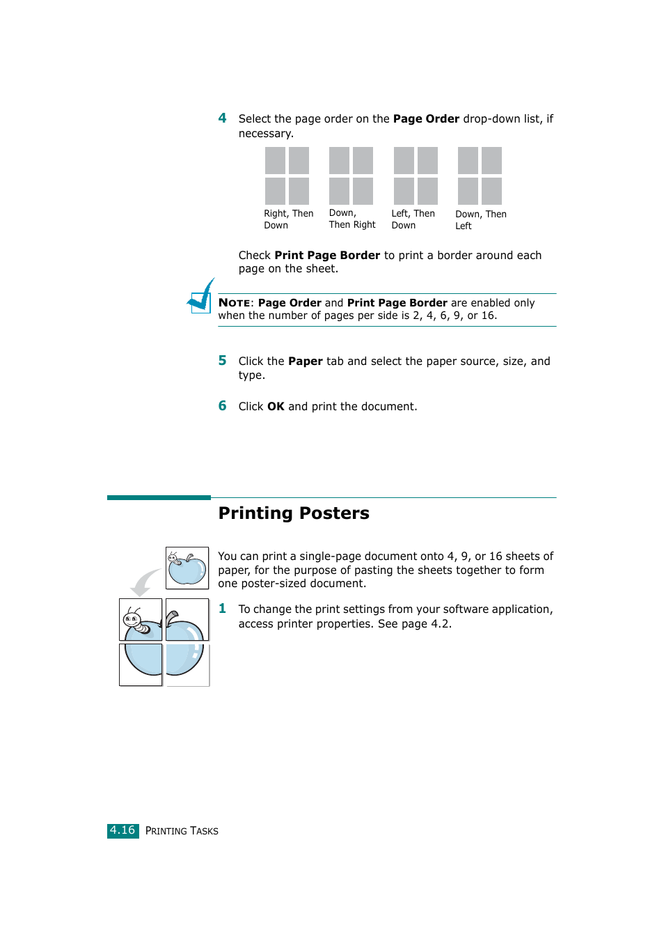 Printing posters | Ricoh Aficio BP20N User Manual | Page 93 / 172