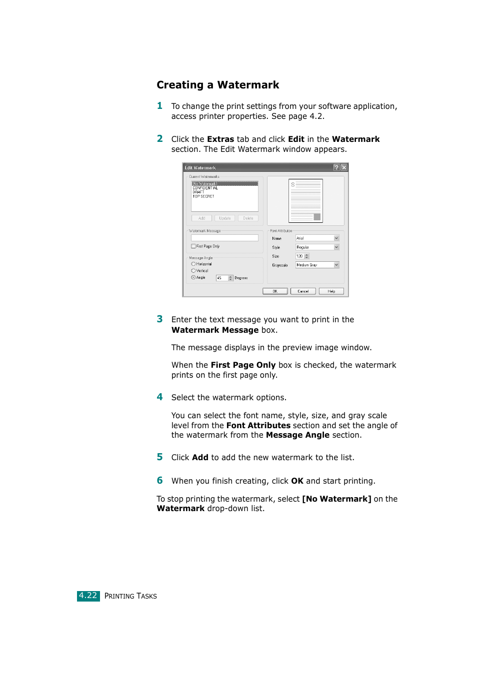 Creating a watermark | Ricoh Aficio BP20N User Manual | Page 99 / 172