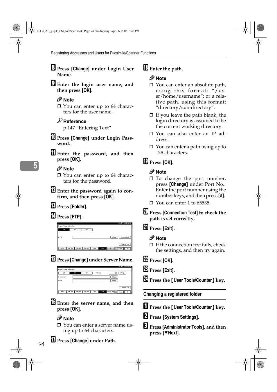 Ricoh Aficio IS 2225 User Manual | Page 106 / 180