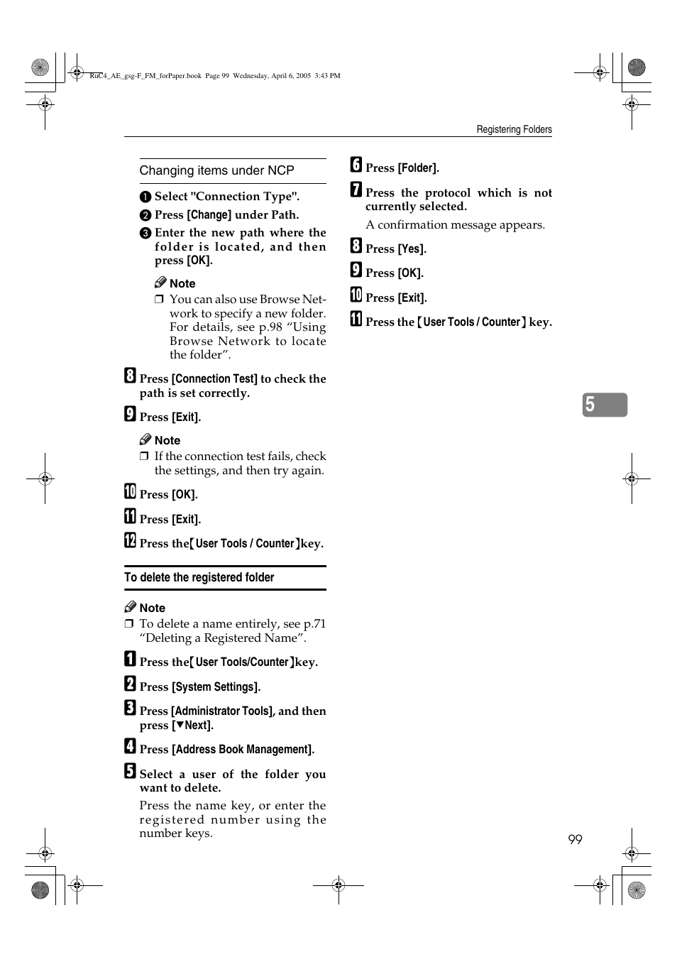 Ricoh Aficio IS 2225 User Manual | Page 111 / 180