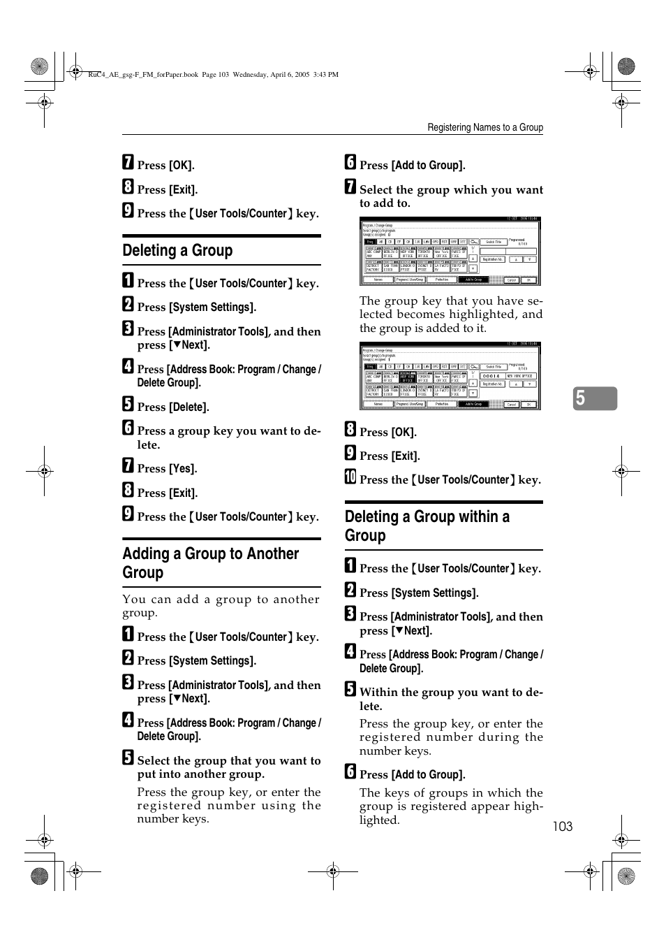 Ricoh Aficio IS 2225 User Manual | Page 115 / 180