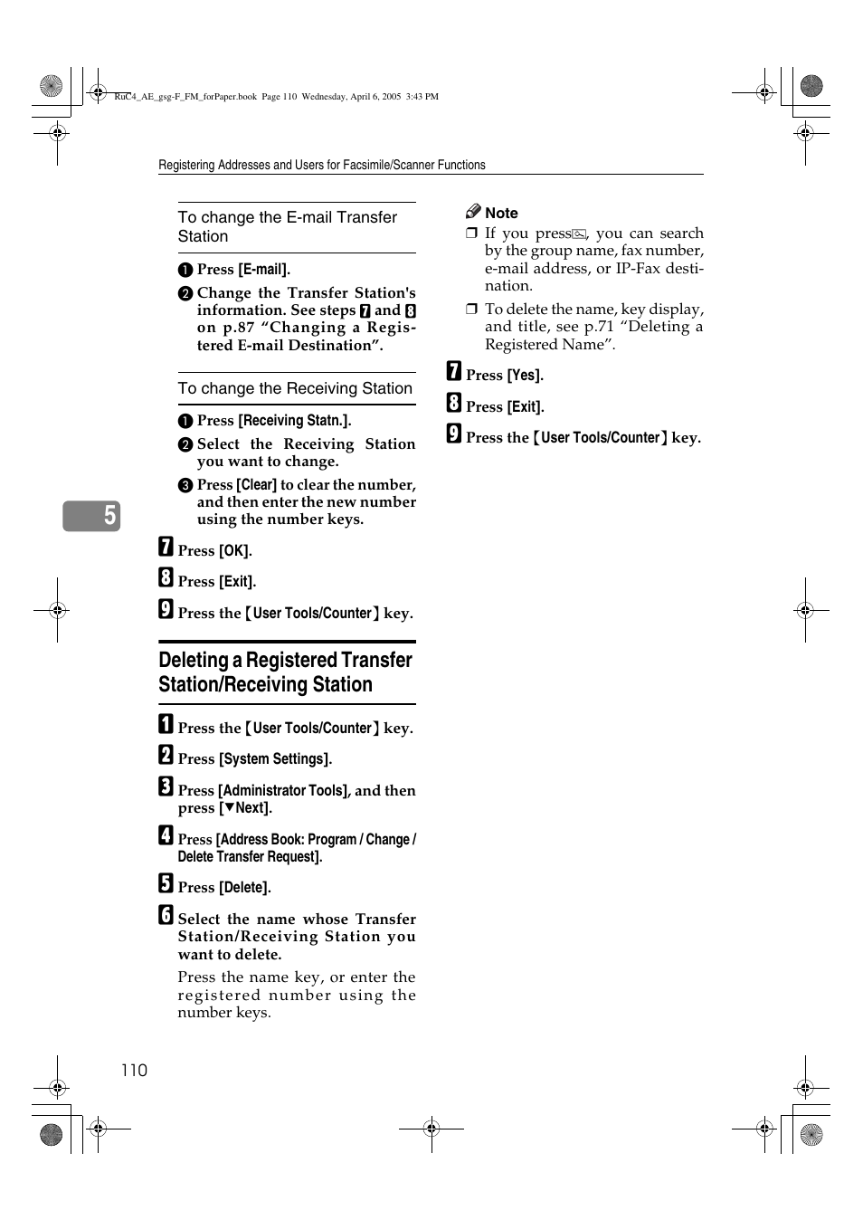 Ricoh Aficio IS 2225 User Manual | Page 122 / 180
