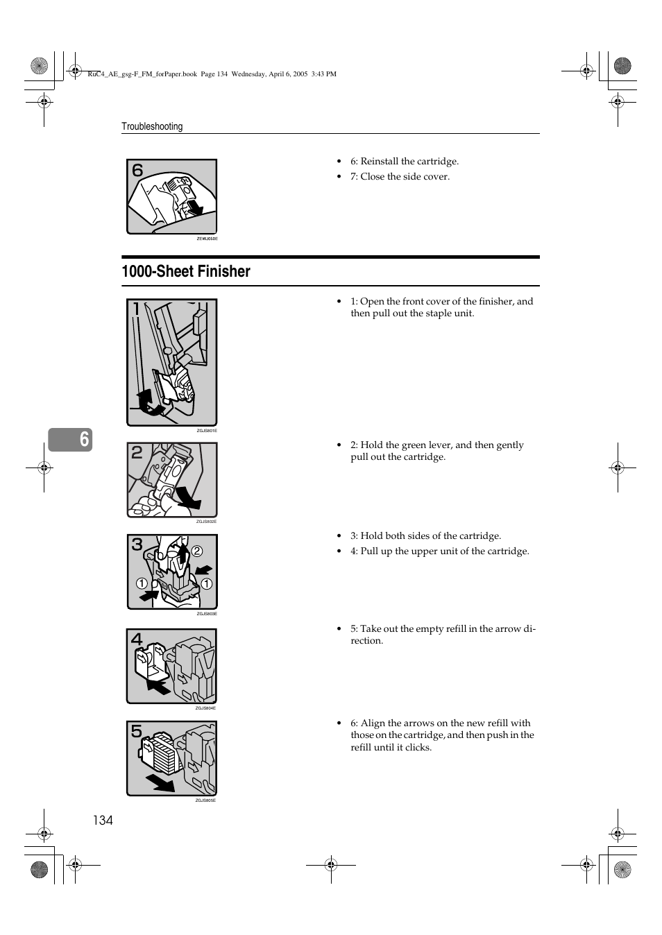 1000-sheet finisher | Ricoh Aficio IS 2225 User Manual | Page 146 / 180
