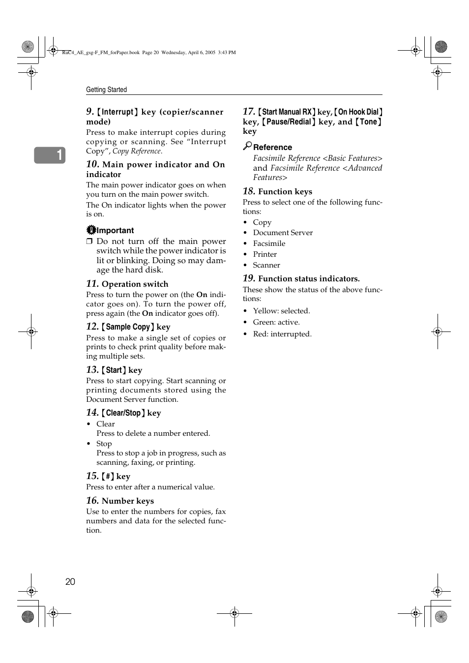 Ricoh Aficio IS 2225 User Manual | Page 32 / 180