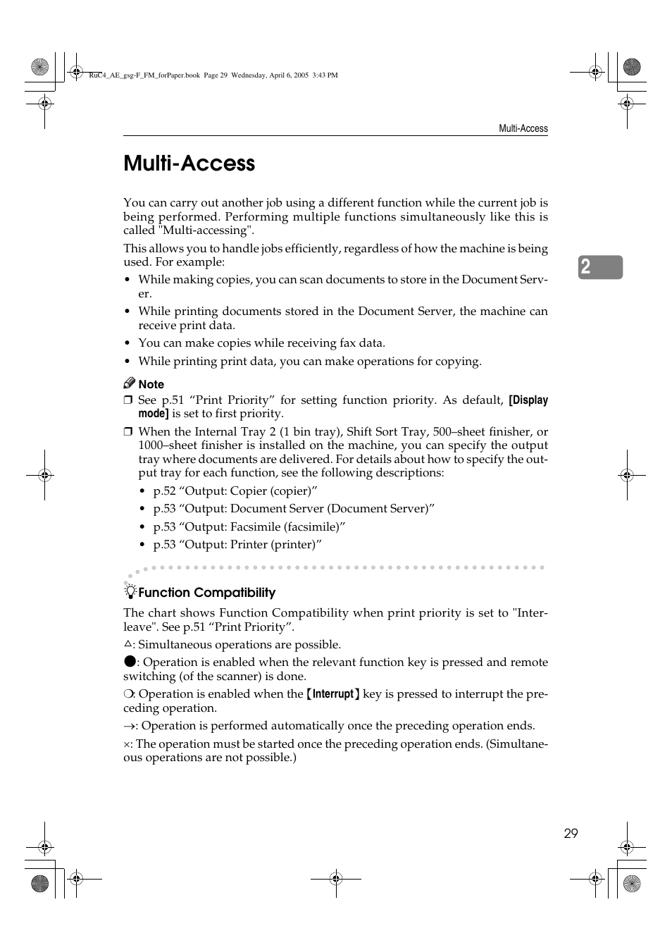 2multi-access | Ricoh Aficio IS 2225 User Manual | Page 41 / 180