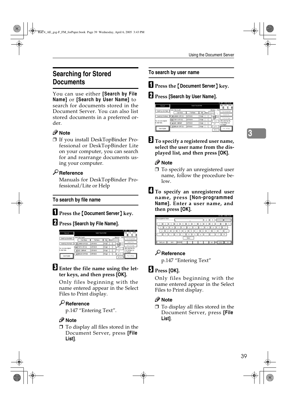 Searching for stored documents | Ricoh Aficio IS 2225 User Manual | Page 51 / 180