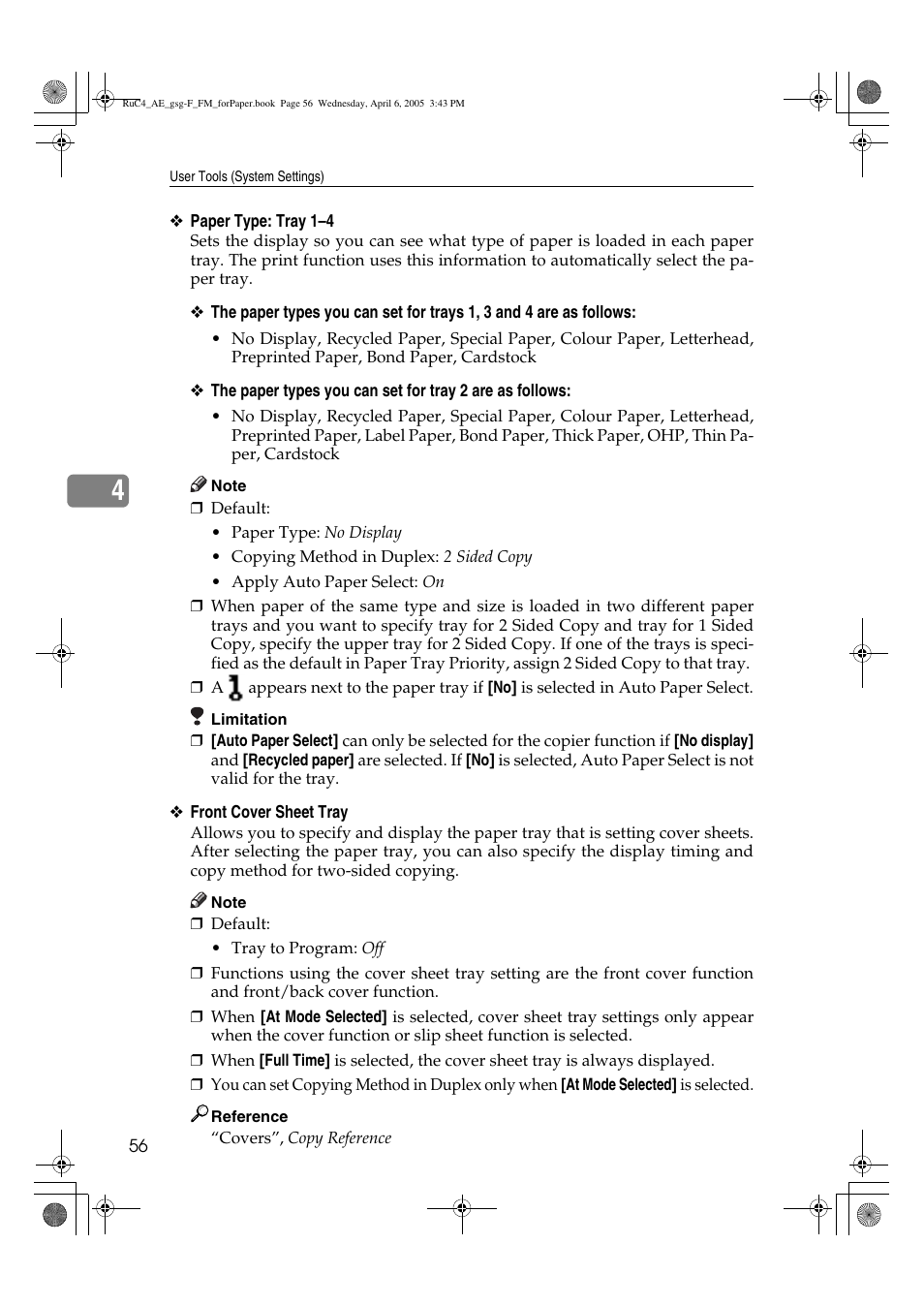 Ricoh Aficio IS 2225 User Manual | Page 68 / 180