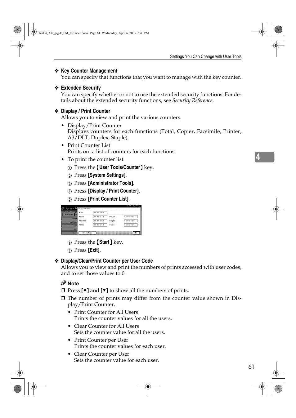 Ricoh Aficio IS 2225 User Manual | Page 73 / 180