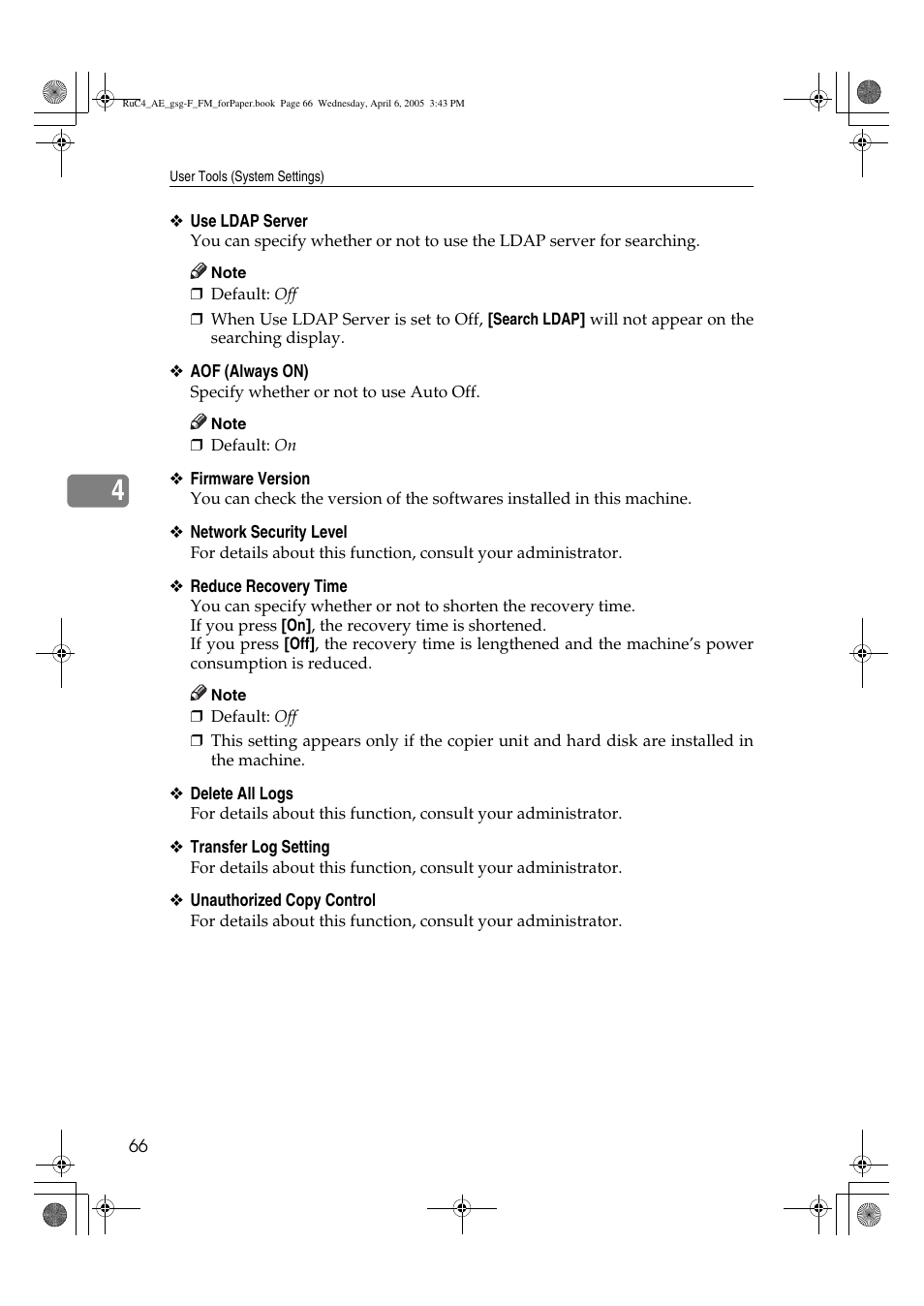 Ricoh Aficio IS 2225 User Manual | Page 78 / 180