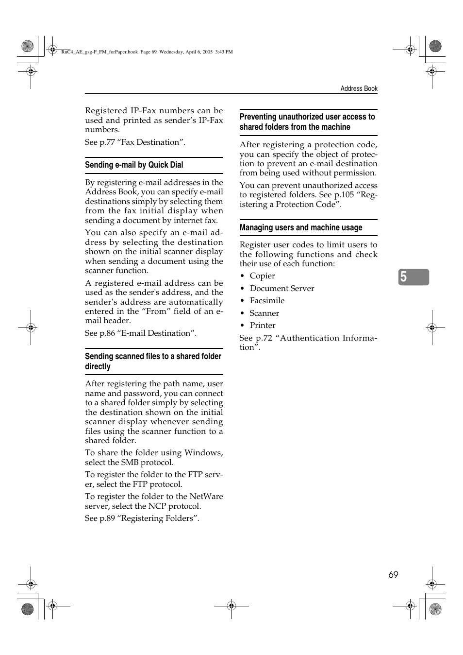 Ricoh Aficio IS 2225 User Manual | Page 81 / 180