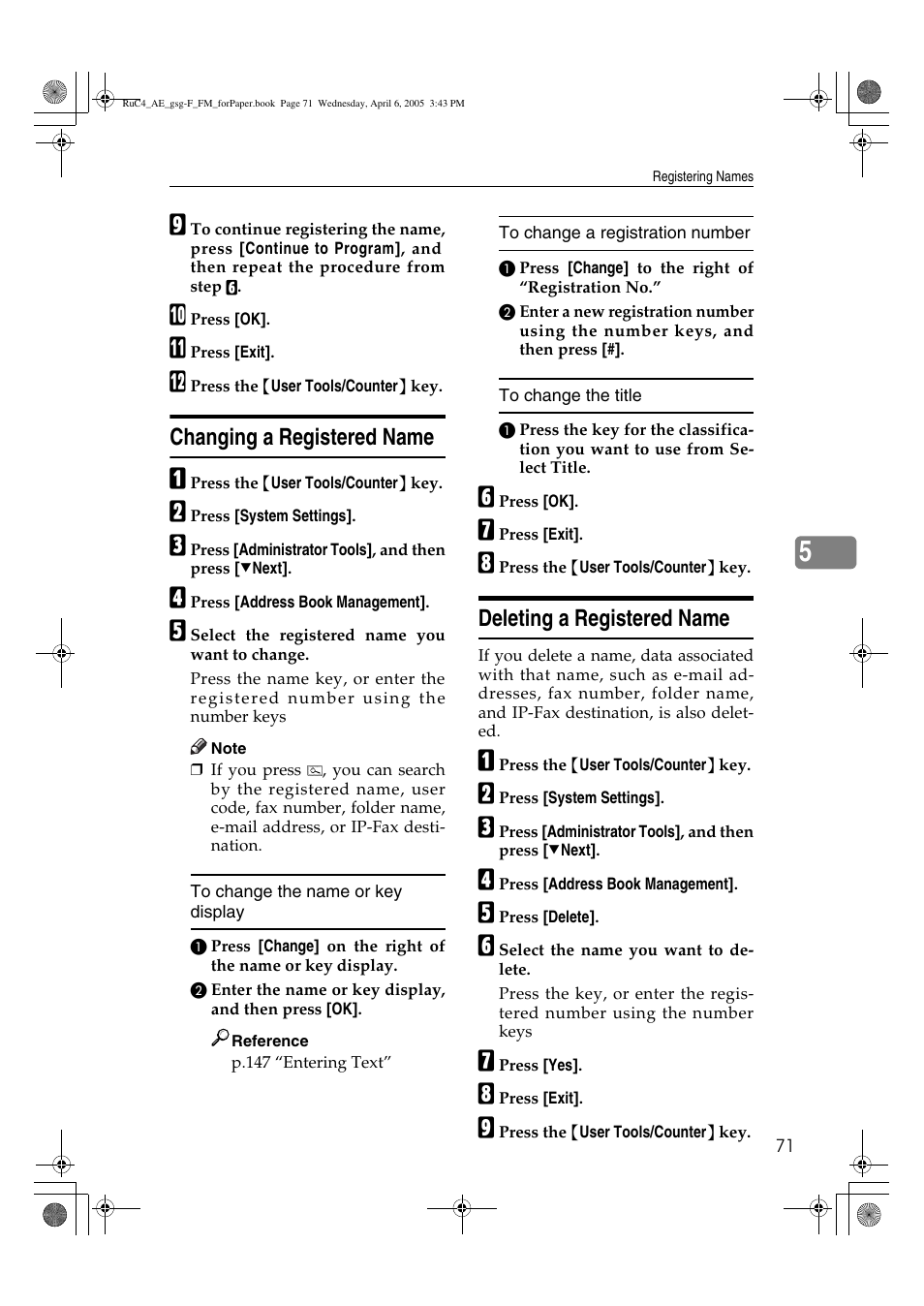 Ricoh Aficio IS 2225 User Manual | Page 83 / 180