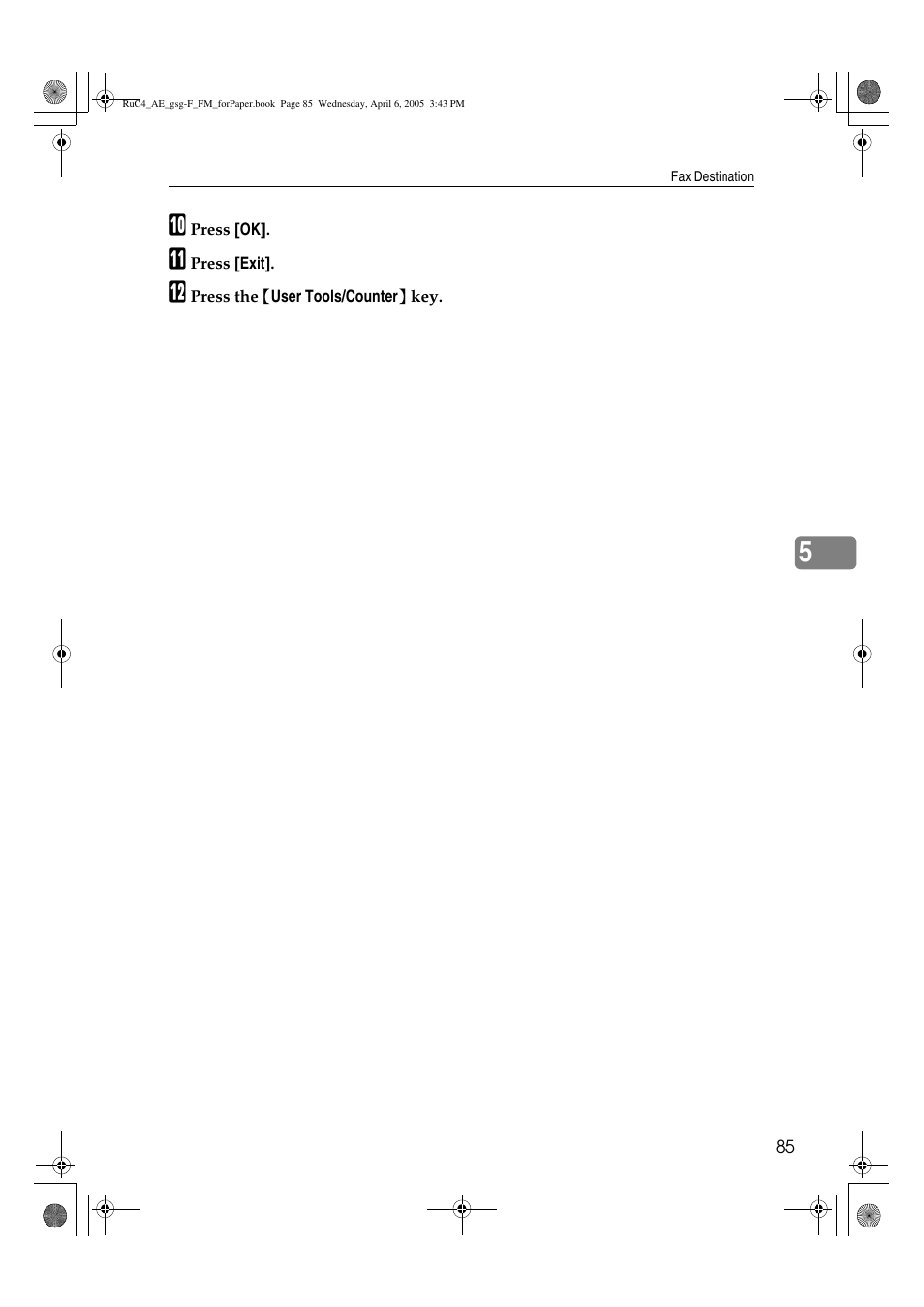 Ricoh Aficio IS 2225 User Manual | Page 97 / 180