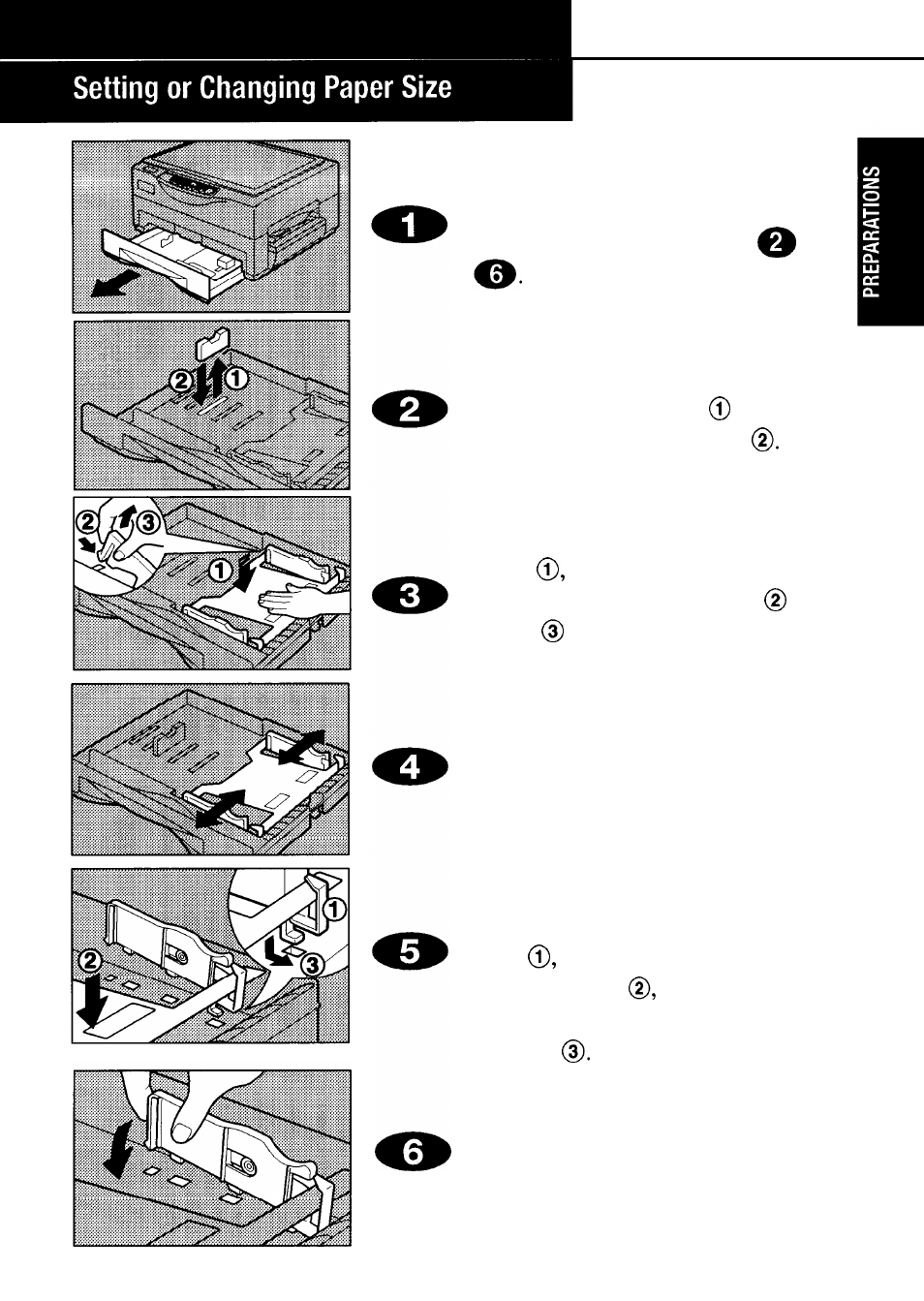Changing paper size, Setting paper size | Ricoh FT 1008 User Manual | Page 16 / 65