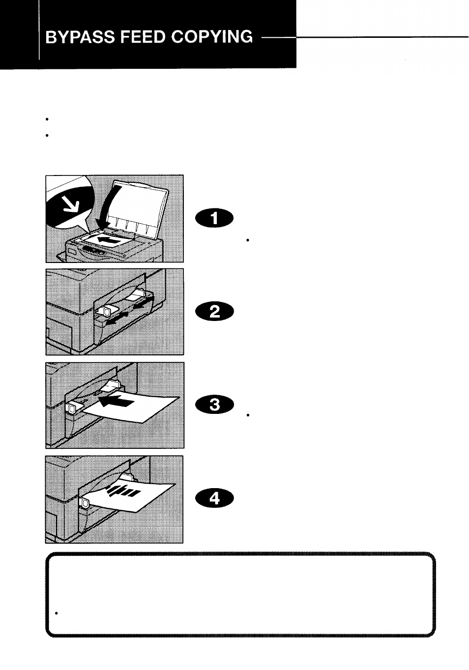 By-pass feed copying | Ricoh FT 1008 User Manual | Page 25 / 65
