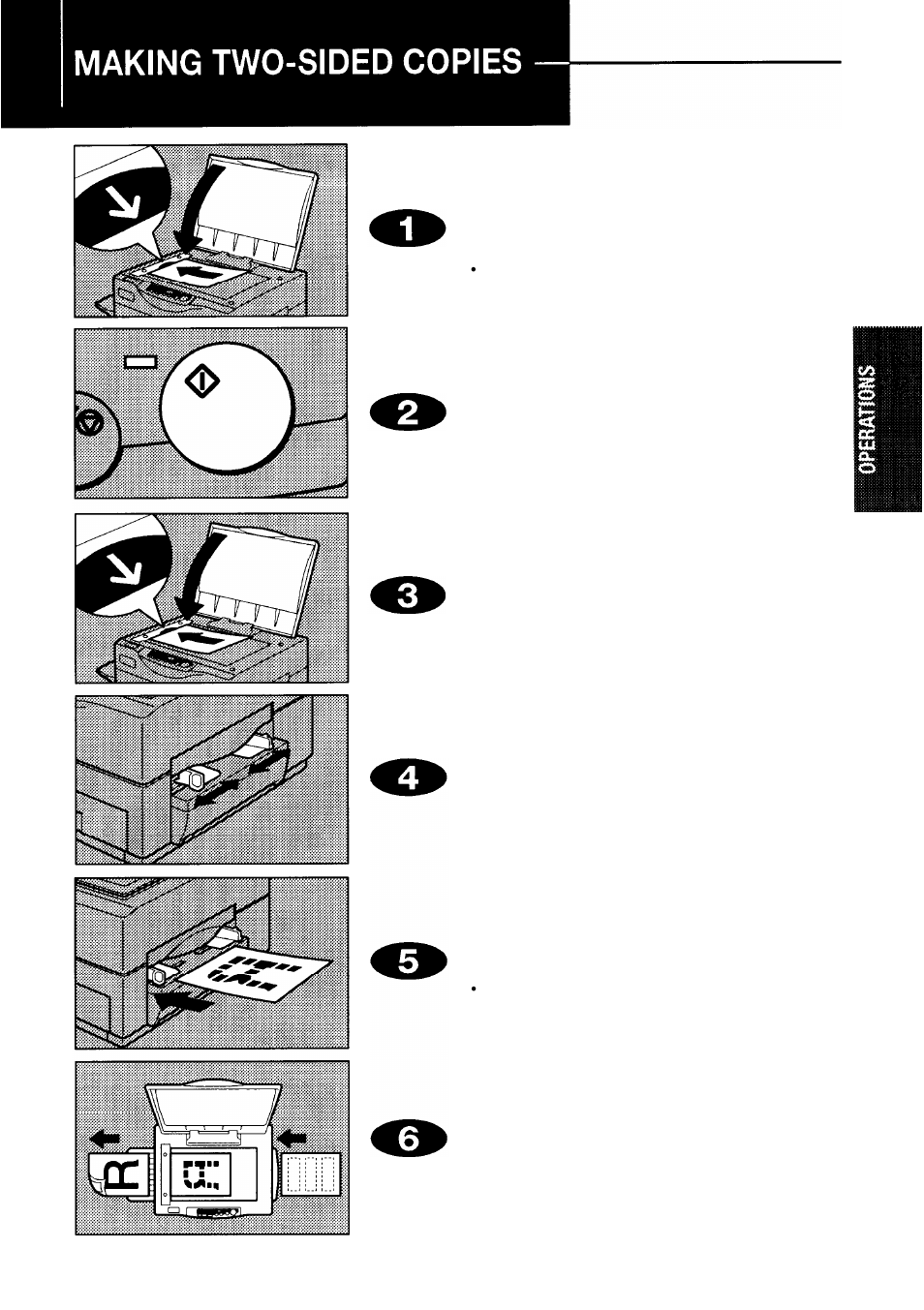 Two-sided copies, Copy directions are as indicated | Ricoh FT 1008 User Manual | Page 30 / 65