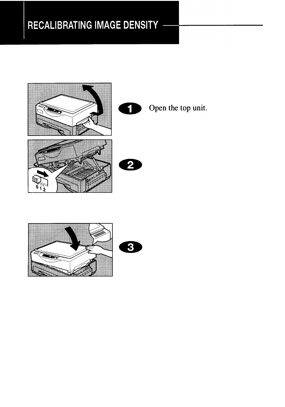 Recalibrating image density | Ricoh FT 1008 User Manual | Page 33 / 65