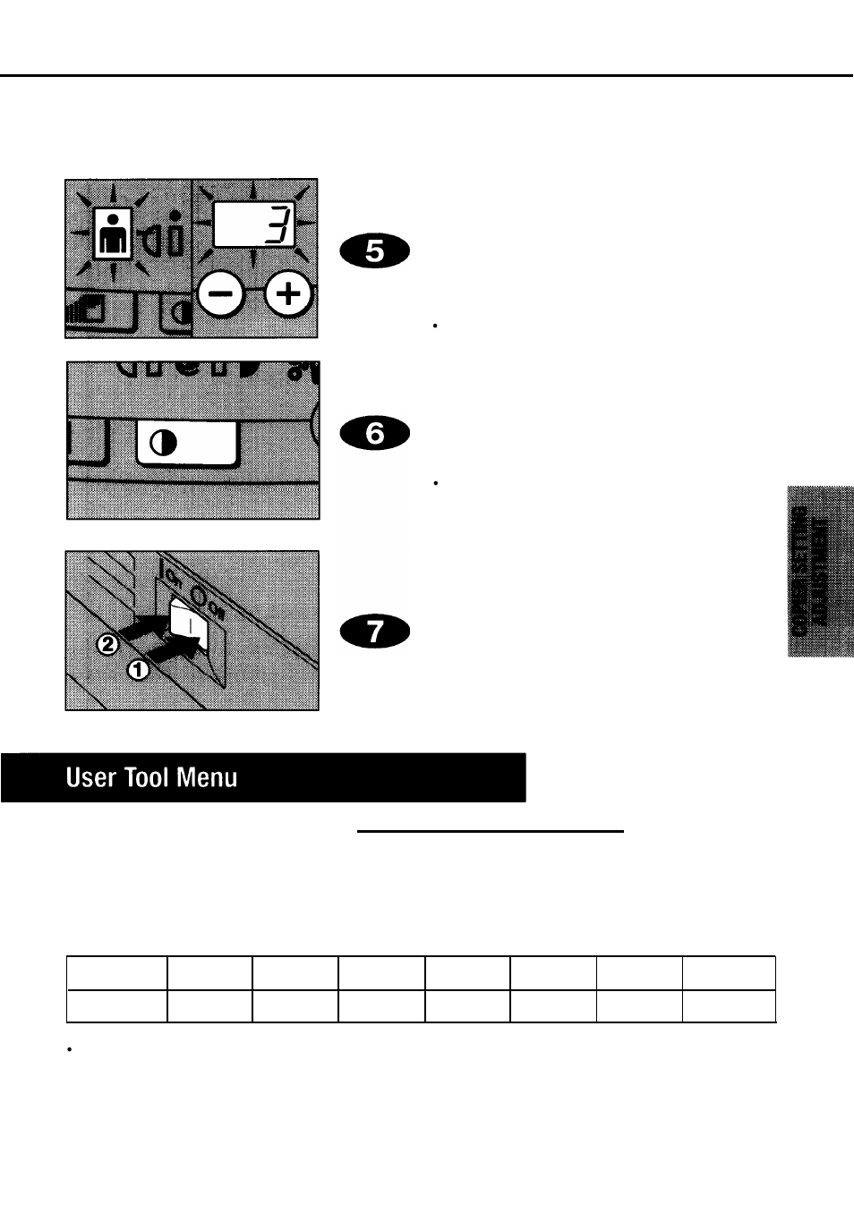 User tool menu, Image density | Ricoh FT 1008 User Manual | Page 36 / 65