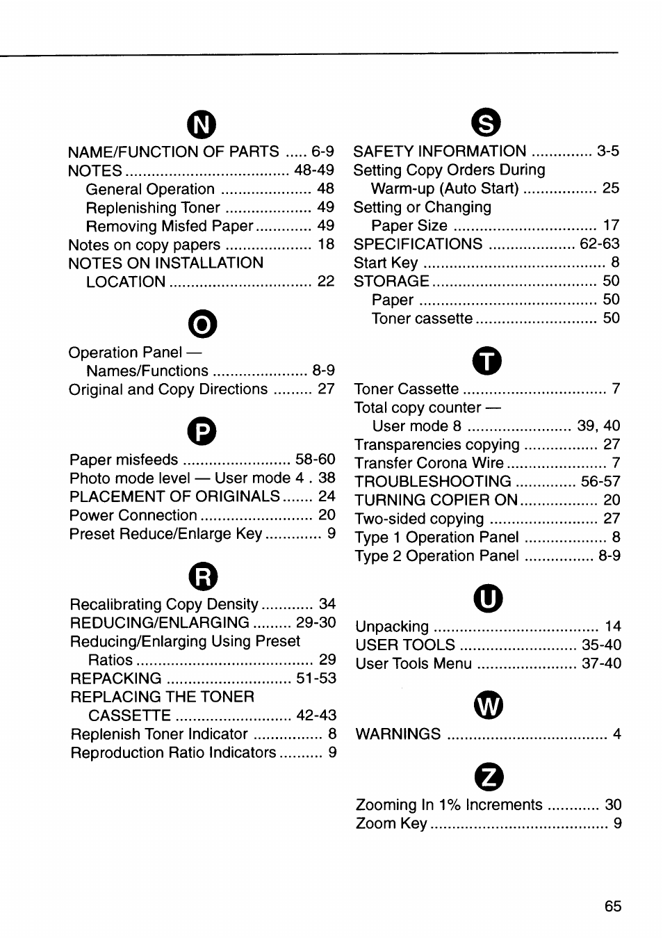 Ricoh FT 1008 User Manual | Page 63 / 65