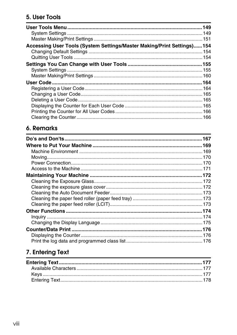 Ricoh LDD280 User Manual | Page 10 / 204