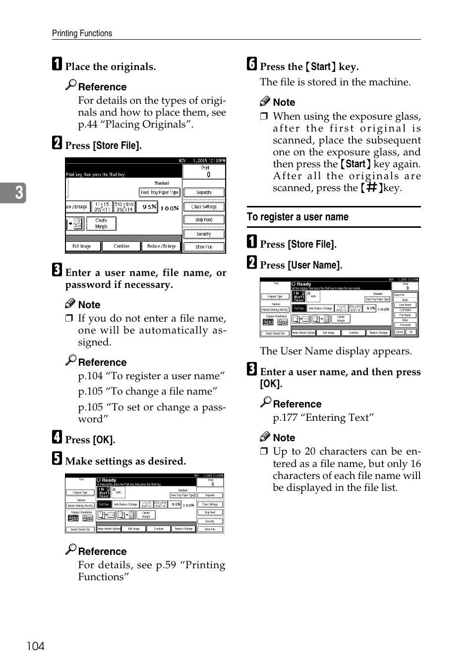To register a user name | Ricoh LDD280 User Manual | Page 116 / 204